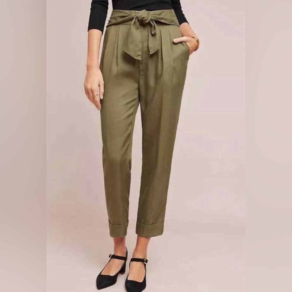 Cartonierre by Anthropologie Kingsley Belted Trousers
Size 14